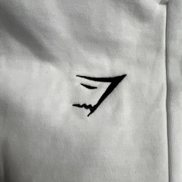 Gymshark Womens White Training Sweat Shorts Relaxed Fit Size XXL Pockets… - Picture 6 of 9